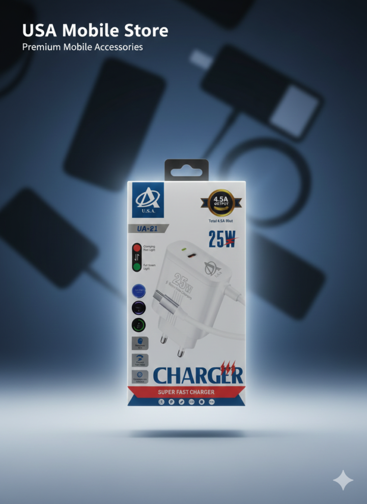 USA Mobile Store UA-21 25W Super Fast Charger